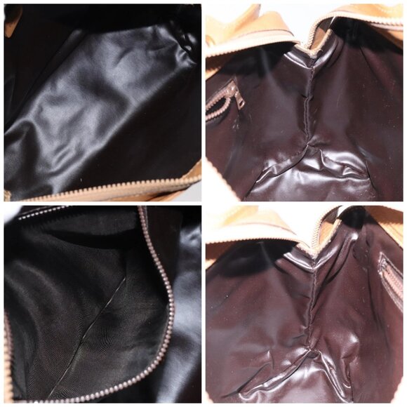 CELINE Macadam Canvas Hand Bag Beige Gold Auth BA1995 - Picture 16 of 16